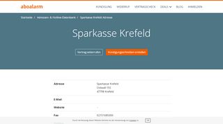 
                            11. Sparkasse Krefeld Adresse, Telefonnumer und Fax - Aboalarm
