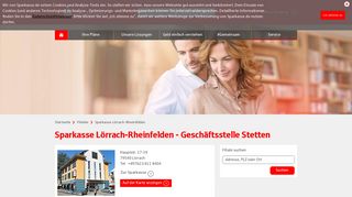 
                            6. Sparkasse Lörrach-Rheinfelden - Geschäftsstelle Stetten, Hauptstr. 17 ...