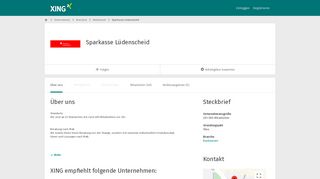 
                            12. Sparkasse Lüdenscheid als Arbeitgeber | XING Unternehmen