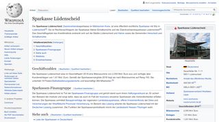 
                            10. Sparkasse Lüdenscheid – Wikipedia