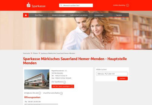 
                            9. Sparkasse Märkisches Sauerland Hemer-Menden - Hauptstelle ...