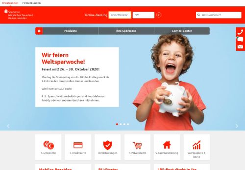 
                            12. Sparkasse Märkisches Sauerland Hemer-Menden: Internet-Filiale