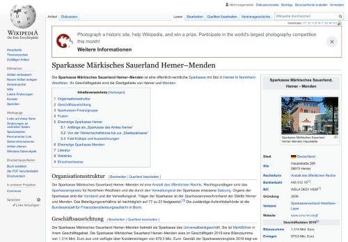 
                            4. Sparkasse Märkisches Sauerland Hemer–Menden – Wikipedia
