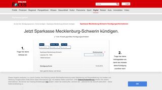 
                            8. Sparkasse Mecklenburg-Schwerin kündigen ⇒ so schnell geht's ...