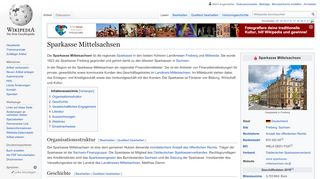 
                            9. Sparkasse Mittelsachsen – Wikipedia