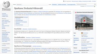 
                            8. Sparkasse Neckartal-Odenwald – Wikipedia