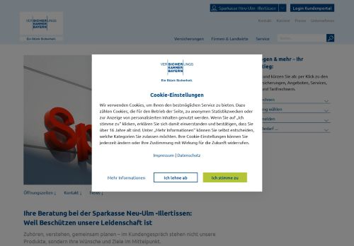 
                            11. Sparkasse Neu-Ulm -Illertissen | Versicherungskammer Bayern
