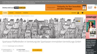
                            11. Sparkasse Pfaffenhofen in Vertretung der Sparkassen-Immobilien ...