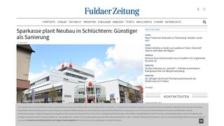 
                            8. Sparkasse plant Neubau in Schlüchtern: Günstiger als Sanierung