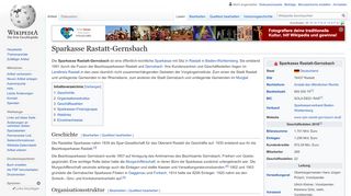 
                            11. Sparkasse Rastatt-Gernsbach – Wikipedia