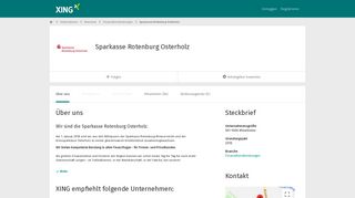 
                            12. Sparkasse Rotenburg Osterholz als Arbeitgeber | XING Unternehmen