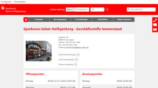 
                            9. Sparkasse Salem-Heiligenberg - Geschäftsstelle Immenstaad ...