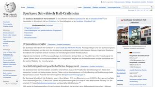 
                            7. Sparkasse Schwäbisch Hall-Crailsheim – Wikipedia