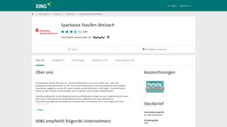 
                            6. Sparkasse Staufen-Breisach als Arbeitgeber | XING Unternehmen