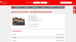 
                            10. Sparkasse Uckermark - Geschäftsstelle Angermünde, Hoher Steinweg ...