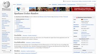 
                            4. Sparkasse Uecker-Randow – Wikipedia