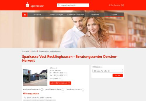 
                            6. Sparkasse Vest Recklinghausen - BeratungsCenter Dorsten-Hervest ...