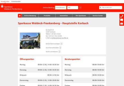 
                            9. Sparkasse Waldeck-Frankenberg - Hauptstelle Korbach, Nordwall 6-8
