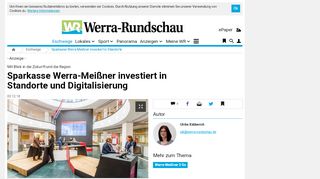 
                            12. Sparkasse Werra-Meißner investiert in Standorte | Eschwege