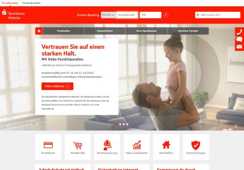 
                            4. Sparkasse Wetzlar: Internet-Filiale