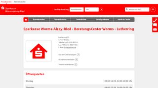 
                            6. Sparkasse Worms-Alzey-Ried - BeratungsCenter Worms - Lutherring ...