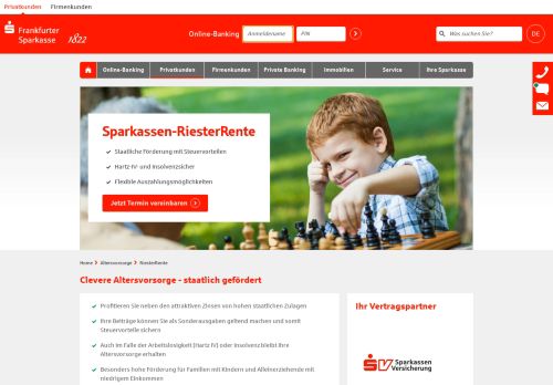 
                            13. Sparkassen-RiesterRente - Frankfurter Sparkasse