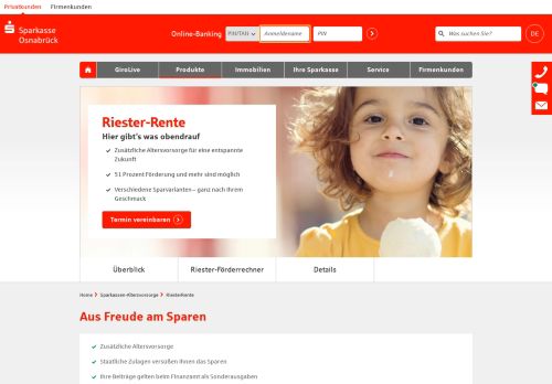 
                            8. Sparkassen-RiesterRente - Hier gibt´s was obendrauf - Sparkasse ...