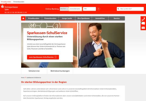 
                            13. Sparkassen-SchulService - Kreissparkasse Syke