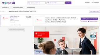 
                            11. Sparkassenfachwirt Jobs Rheinland-Pfalz | Monster.de