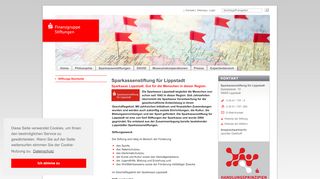 
                            11. Sparkassenstiftung für Lippstadt - Stiftungs-Startseite