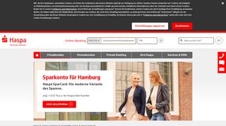 
                            5. Sparkonto Hamburg – Haspa SparCard im Kartenformat