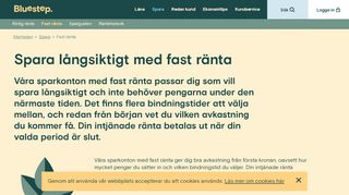 
                            6. Sparkonto med fast ränta garanterar din avkastning. - BlueStep