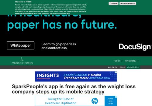 
                            13. SparkPeople's app is free again as the weight loss company steps up ...