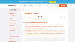 
                            4. SparkPost EU FAQ - SparkPost