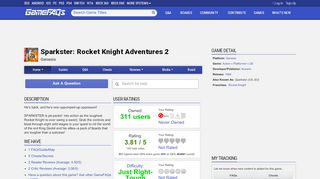 
                            8. Sparkster: Rocket Knight Adventures 2 for Genesis - ...