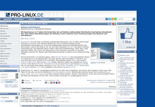 
                            10. SparkyLinux 4.7 aktualisiert System - Pro-Linux