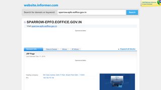 
                            8. sparrow-epfo.eoffice.gov.in at WI. Welcome to eOffice Solution - Login