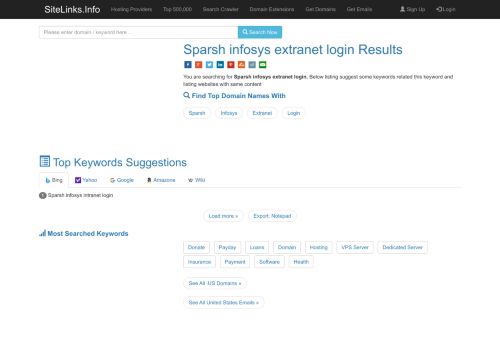 
                            13. Sparsh infosys extranet login Results For Websites Listing