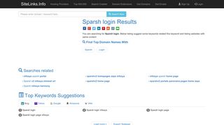 
                            9. Sparsh login Results For Websites Listing - SiteLinks.Info