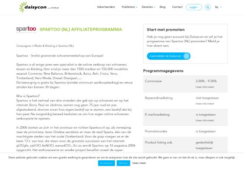 
                            13. Spartoo affiliateprogramma | Promoot Spartoo via Daisycon