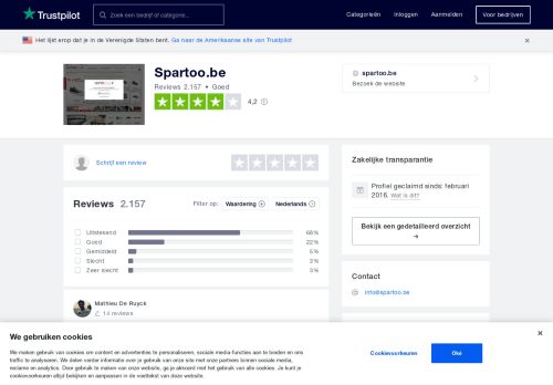 
                            10. Spartoo.be reviews| Lees klantreviews over spartoo.be - Trustpilot