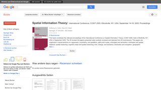 
                            10. Spatial Information Theory: International Conference, COSIT 2005, ...