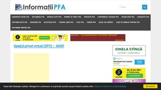 
                            6. Spaţiul privat virtual (SPV) – ANAF - Informaţii PFA