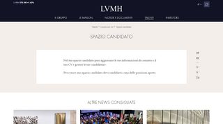 
                            8. Spazio candidato - Offerte di lavoro, candidature – LVMH