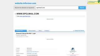 
                            1. spclmail.com at WI. Shapoorji Pallonji Web Mail - Login