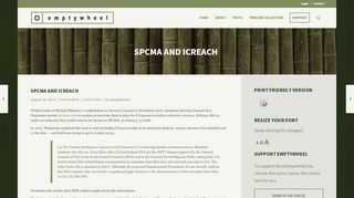 
                            11. SPCMA and ICREACH | emptywheel