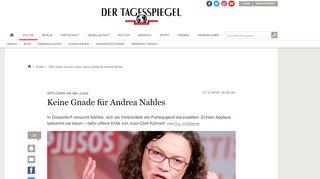 
                            8. SPD-Chefin bei den Jusos: Keine Gnade für Andrea Nahles - Politik ...