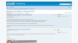
                            10. SPDNS.DE heißt jetzt SPDYN.DE - Änderung Update-URL - forum.ipfire.org