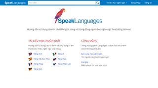 
                            3. Speak Languages — Học một ngôn ngữ mới trực tuyến