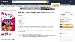 
                            8. Speak Now: 1: Student Book with Online Practice: NA - Amazon.com